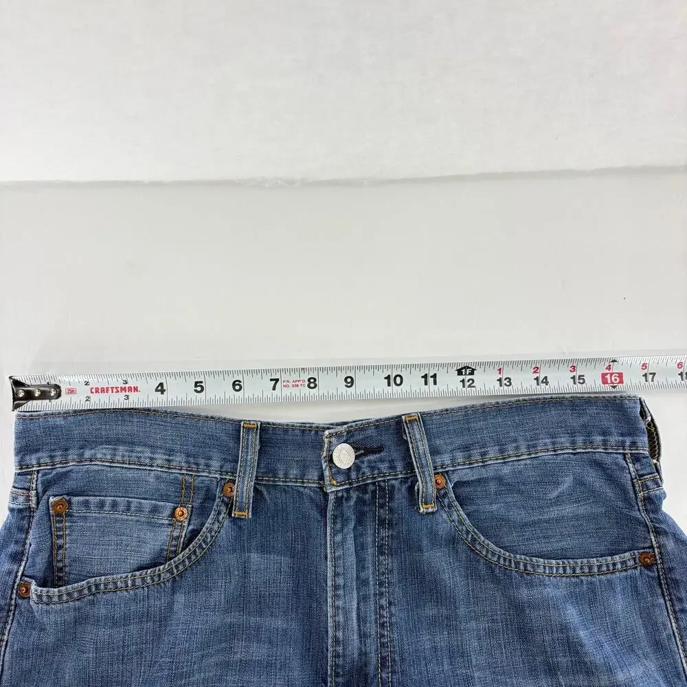 Levi's 505 Straight Fit Jeans 32x30 Medium Wash Denim Red Tab Men's